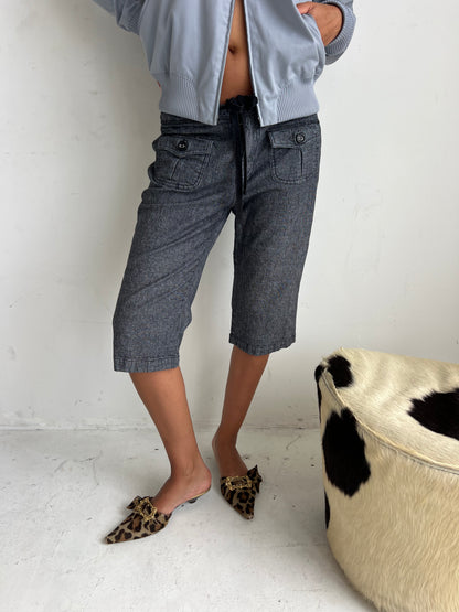 chambray capri