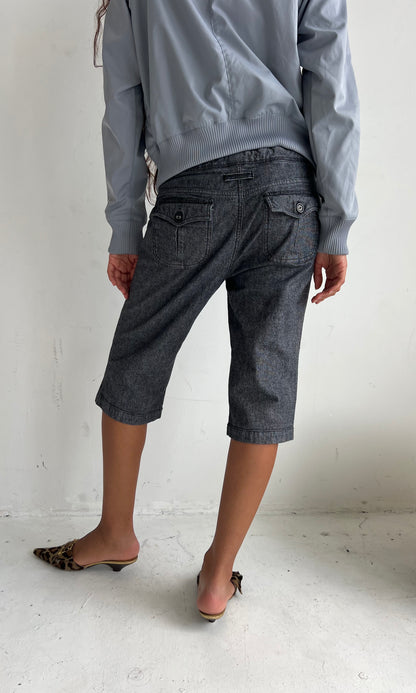 chambray capri