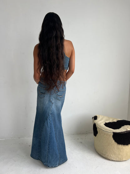 denim maxi
