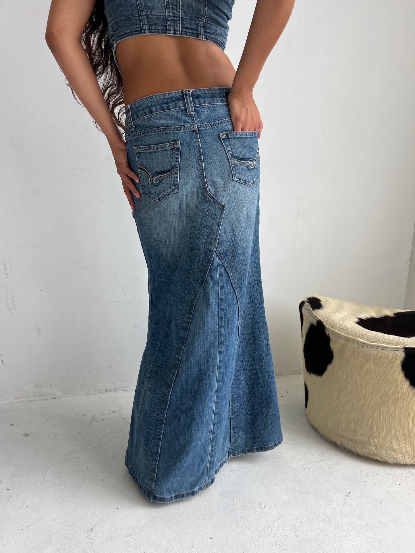 denim maxi