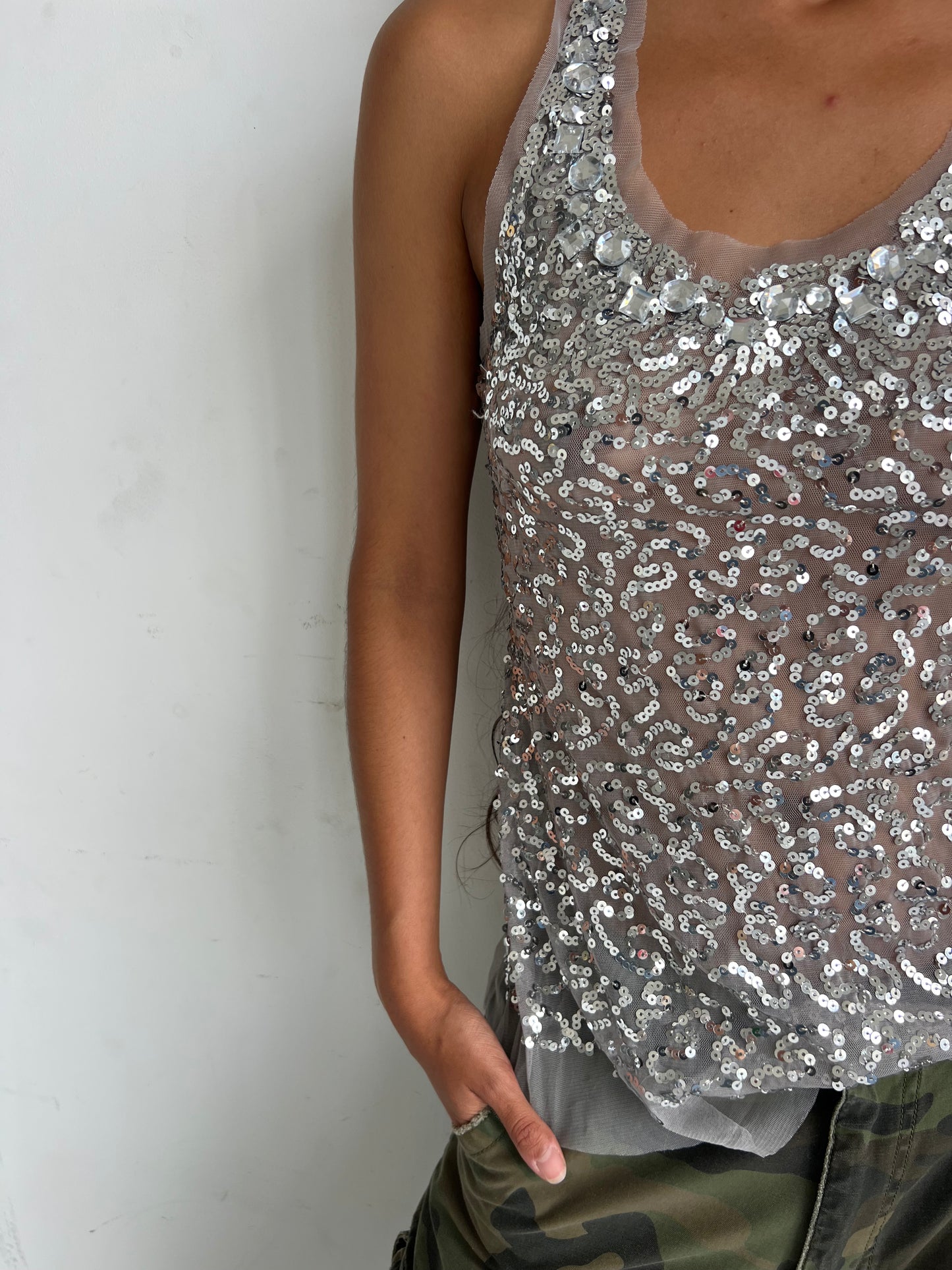 sequin tank