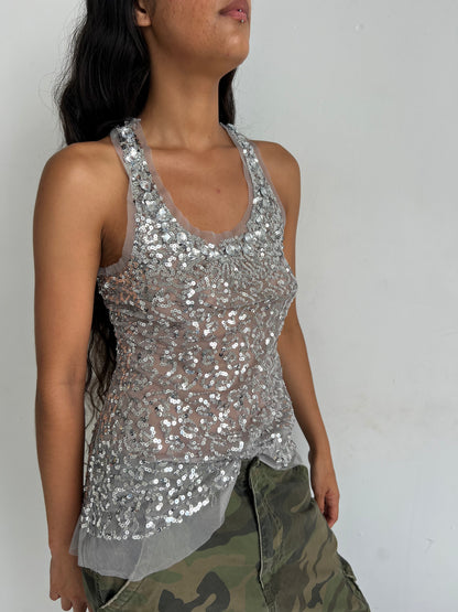 sequin tank